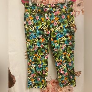 Size 10 Tropical Floral Print Pants​​​